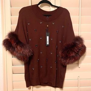 Kobi Halperin Burgundy/Red Sweater L